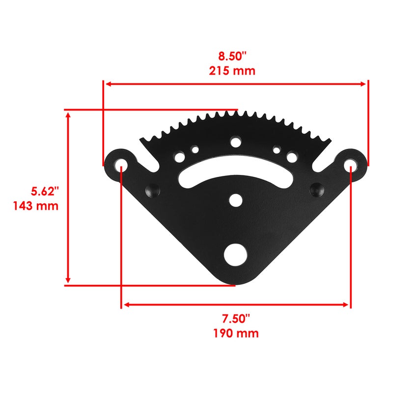 Caltric Steering Sector Plate Compatible with John Deere D100 D105 D110 D120 D125 D130 D140 D150 D155 D160 D170 LA100 LA105 LA110 LA115 LA120 LA130 LA135 LA140 LA145 LA150 LA165 LA175 - Image 2